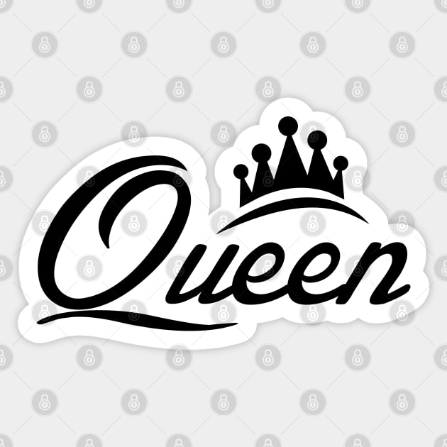 simple queen shirt design Sticker by Spinkly